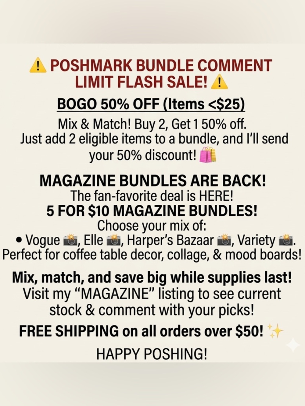 In Response To Poshmarks Bundle Comment Limit… - Picture 2 of 2